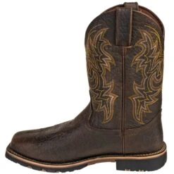 Justin Boots: Brown GR9050 Men's Waterproof George Strait Fireman Cowboy Boots 11 Justin Boots: Brown GR9050 Men's Waterproof George Strait Fireman Cowboy Boots -Boots Hub Shop justin gs9050 i 01