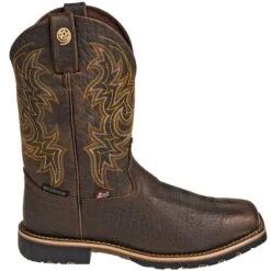Justin Boots: Brown GR9050 Men's Waterproof George Strait Fireman Cowboy Boots 10 Justin Boots: Brown GR9050 Men's Waterproof George Strait Fireman Cowboy Boots -Boots Hub Shop justin gs9050 o 01