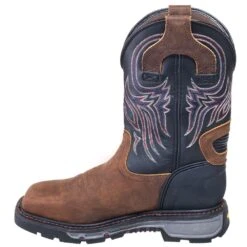 Justin Boots: Men's WK2104 Steel Toe EH Cowboy Work Boots -Boots Hub Shop justin wk2104 i 01