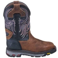 Justin Boots: Men's WK2104 Steel Toe EH Cowboy Work Boots -Boots Hub Shop justin wk2104 o 01