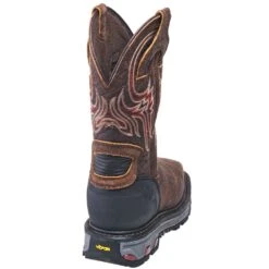Justin Boots: Men's WK2111 Square Steel Toe Waterproof Commander X5 Pull-On Work Boots -Boots Hub Shop justin wk2111 b 01