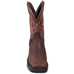 Justin Boots: Men's WK2111 Square Steel Toe Waterproof Commander X5 Pull-On Work Boots -Boots Hub Shop justin wk2111 f 01