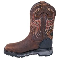 Justin Boots: Men's WK2111 Square Steel Toe Waterproof Commander X5 Pull-On Work Boots -Boots Hub Shop justin wk2111 i 01