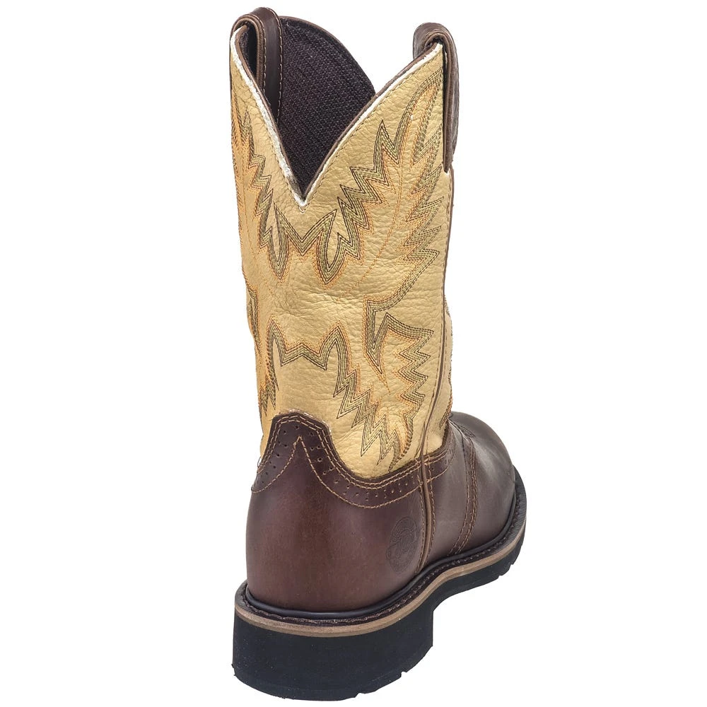 Justin Boots: Men's SE4660 Brown Stampede Cowboy Boots 7 Justin Boots: Men's SE4660 Brown Stampede Cowboy Boots - Image 7