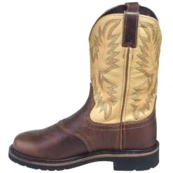 Justin Boots: Men's SE4660 Brown Stampede Cowboy Boots 11 Justin Boots: Men's SE4660 Brown Stampede Cowboy Boots -Boots Hub Shop justin wk4660 080 i 01