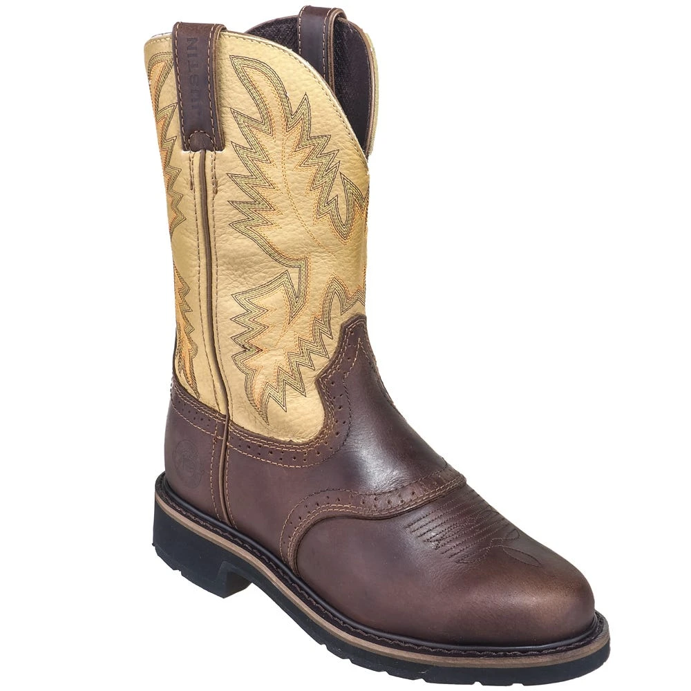 Justin Boots: Men's SE4660 Brown Stampede Cowboy Boots 3 Justin Boots: Men's SE4660 Brown Stampede Cowboy Boots - Image 3