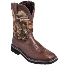 Justin Boots: Men's SE4676 RealTree Square Toe Cowboy Boots 9 Justin Boots: Men's SE4676 RealTree Square Toe Cowboy Boots -Boots Hub Shop justin wk4676 p 01