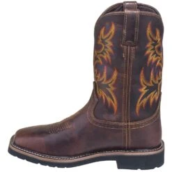 Justin Boots: Men's SE4689 Brown Waterproof Stampede Boots -Boots Hub Shop justin wk4689 080 i 01