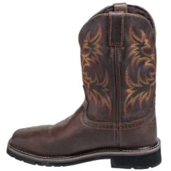 Justin Boots: Men's Steel Toe SE4690 Waterproof Stampede Work Boots -Boots Hub Shop justin wk4690 i 01