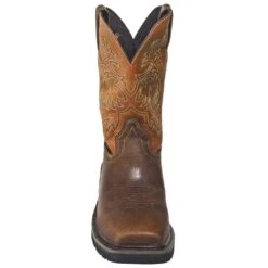 Justin Boots: Men's SE4812 Tan Composite Toe EH Non-Metallic Stampede Work Boots 12 Justin Boots: Men's SE4812 Tan Composite Toe EH Non-Metallic Stampede Work Boots -Boots Hub Shop justin wk4812 090 f 01