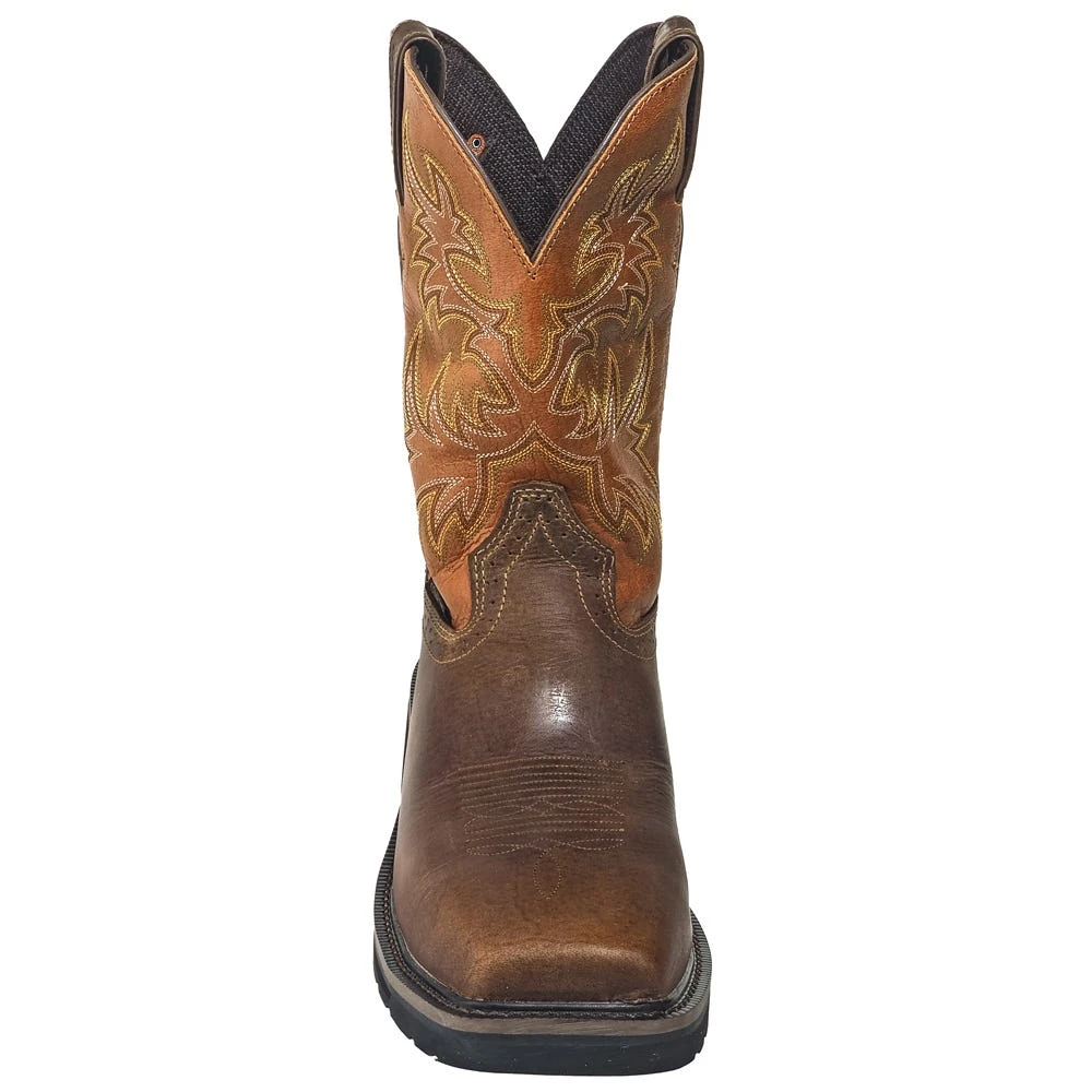 Justin Boots: Men's SE4812 Tan Composite Toe EH Non-Metallic Stampede Work Boots 6 Justin Boots: Men's SE4812 Tan Composite Toe EH Non-Metallic Stampede Work Boots - Image 6