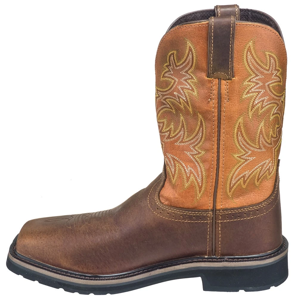 Justin Boots: Men's SE4812 Tan Composite Toe EH Non-Metallic Stampede Work Boots 5 Justin Boots: Men's SE4812 Tan Composite Toe EH Non-Metallic Stampede Work Boots - Image 5