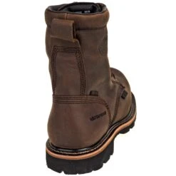 Justin Boots: Men's WK630 Brown Waterproof Composite Toe Met Guard Boots -Boots Hub Shop justin wk630 b 01 1