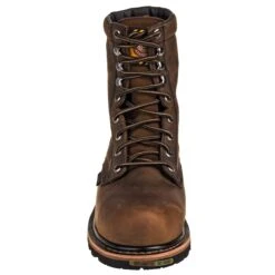 Justin Boots: Men's WK630 Brown Waterproof Composite Toe Met Guard Boots -Boots Hub Shop justin wk630 f 01 1