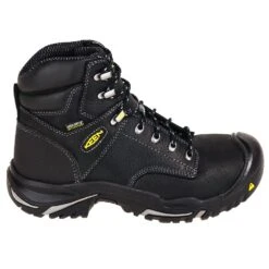KEEN Utility Boots: Men's 1016778 Black 6-Inch Steel Toe EH Waterproof Mt. Vernon Work Boots -Boots Hub Shop keen 1016778 o 001