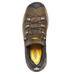 Keen Utility Shoe: Men's 1020035 Cascade Brown Detroit XT ESD Steel Toe Work Shoe -Boots Hub Shop keen 1020035 top view