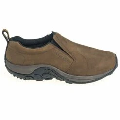 Merrell Shoes: Men's J63839W Brown Nubuck Jungle Moc Slip-On Shoes -Boots Hub Shop merrell j63839w o 01