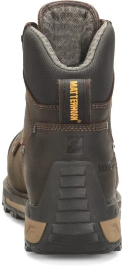 Matterhorn Boots: Men's MT2561 Brown Composite Toe Maximus 2.0 6" Waterproof Work Boot -Boots Hub Shop mt2561 500xauto heel