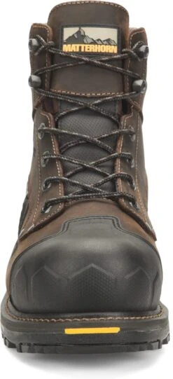 Matterhorn Boots: Men's MT2561 Brown Composite Toe Maximus 2.0 6" Waterproof Work Boot -Boots Hub Shop mt2561 500xauto toe
