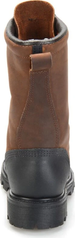 Matterhorn Boots: Men's MT910 Brown 10" Waterproof Steel Toe Internal Metguard Work Boot -Boots Hub Shop mt910 500xauto heel 1