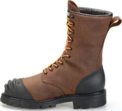 Matterhorn Boots: Men's MT910 Brown 10" Waterproof Steel Toe Internal Metguard Work Boot -Boots Hub Shop mt910 500xauto instep 1