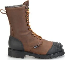 Matterhorn Boots: Men's MT910 Brown 10" Waterproof Steel Toe Internal Metguard Work Boot -Boots Hub Shop mt910 500xauto profile 1