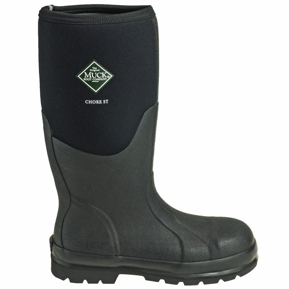 Muck Boots: Men's CHS 000A Black EH Steel Toe Insulated Waterproof Chore Hi Work Boots 4 Muck Boots: Men's CHS 000A Black EH Steel Toe Insulated Waterproof Chore Hi Work Boots - Image 4