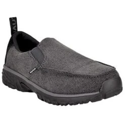 Nautilus Shoes: Men's N1611 Charcoal Aluminum Toe EH Slip Resistant Slip On Lightweight Shoe -Boots Hub Shop n1611