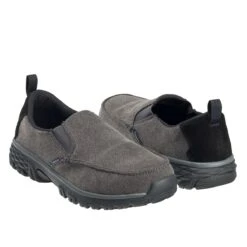 Nautilus Shoes: Men's N1611 Charcoal Aluminum Toe EH Slip Resistant Slip On Lightweight Shoe -Boots Hub Shop n1611 pair 1