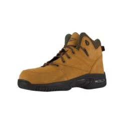 Reebok Boots: Men's Tyak Brown RB4327 Composite Toe Abrasion-Resistant Boots -Boots Hub Shop okml