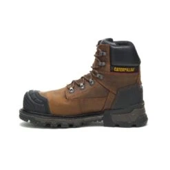 Caterpillar Boots: Men's P90991 Dark Brown 6" Waterproof Composite Toe Boots -Boots Hub Shop p90991 4