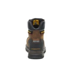 Caterpillar Boots: Men's P90991 Dark Brown 6" Waterproof Composite Toe Boots -Boots Hub Shop p90991 5