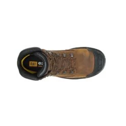 Caterpillar Boots: Men's P90991 Dark Brown 6" Waterproof Composite Toe Boots -Boots Hub Shop p90991 6