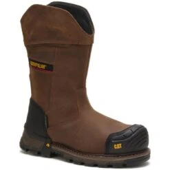 CAT Footwear: Men's P90999 Brown Pull On Combine Waterproof Composite Toe EH Work Boots