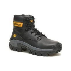Caterpillar Boots: Men's P91287 Black Steel Toe Invader Hi EH Hiker Work Boot