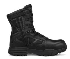 Tactical Research Boots: Men's TR998ZWPCT Black TR Chrome Side-Zip Waterproof CT Combat Boots -Boots Hub Shop r0exdf g