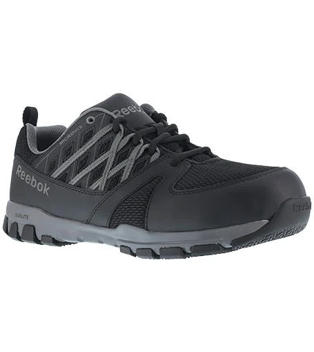Reebok Shoes: Men's RB4015 Black Sublite Work Static Dissipative Slip Resistant Athletic Shoe 5 Reebok Shoes: Men's RB4015 Black Sublite Work Static Dissipative Slip Resistant Athletic Shoe - Image 5