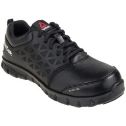 Reebok Shoes: Men's Black Alloy Toe RB4047 Sublite Cushion EH Athletic Work Shoes