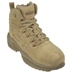 Reebok Boots: Men's Tan RB8694 Rapid Response EH Composite Toe Military Boots -Boots Hub Shop rb8694 1