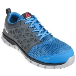 Reebok Shoes: ESD Men's RB4040 Alloy Toe Blue/Grey Sublite Cushion Athletic Oxfords -Boots Hub Shop reebok rb4040 p 01