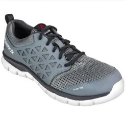 Reebok Shoes: Men's EH RB4042 Grey Sublite Cushion Alloy Toe Athletic Shoes -Boots Hub Shop reebok rb4042 p 01
