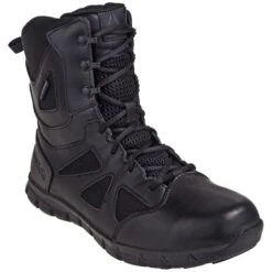Reebok Boots: Women's Black Waterproof EH Sublite 8-Inch Cushion RB806 Tactical Boots -Boots Hub Shop reebok rb8806 p 01