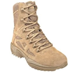 Reebok Boots: Men's RB8977 Coyote Tan 8-Inch Rapid Response Tactical Boots -Boots Hub Shop reebok rb8977 p 01