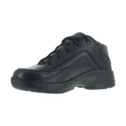 Reebok Shoes: Men's CP8275 Black Postal TCT Mid-Cut Athletic Plain Toe Shoe -Boots Hub Shop reebok cp8275 postal tct 03