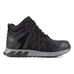 Reebok Footwear: Men's RB3401 Trailgrip Hitop Black Grey Waterproof Boots -Boots Hub Shop reebok rb3401 trailgrip work left 01
