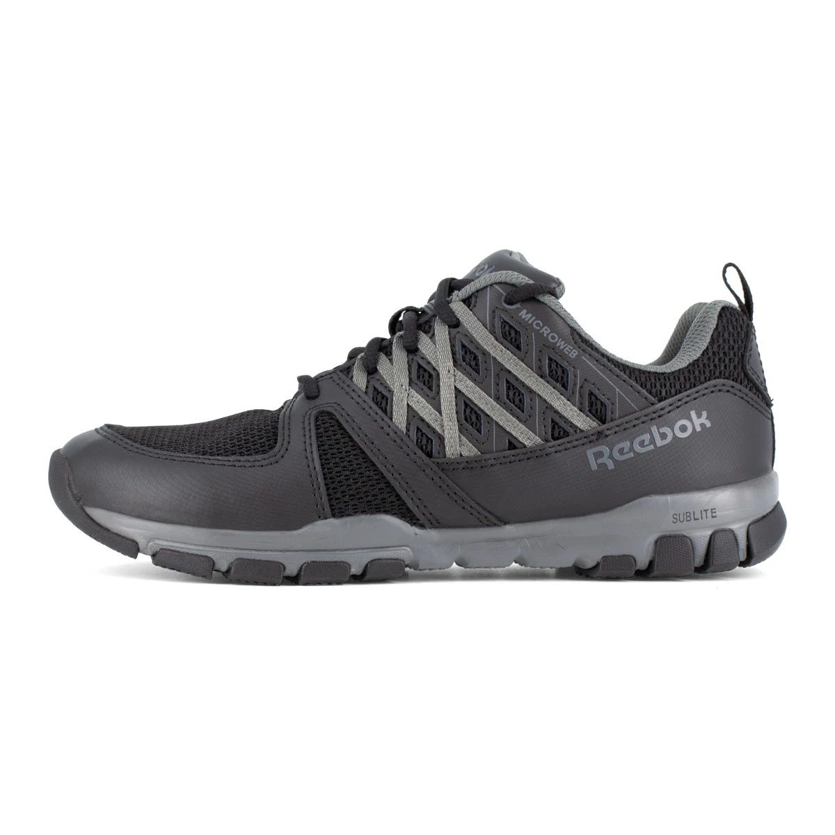 Reebok Shoes: Men's RB4015 Black Sublite Work Static Dissipative Slip Resistant Athletic Shoe 4 Reebok Shoes: Men's RB4015 Black Sublite Work Static Dissipative Slip Resistant Athletic Shoe - Image 4