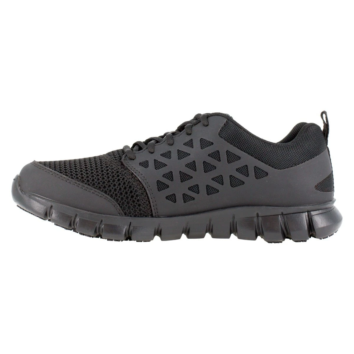 Reebok Shoes: Men's RB4035 Black Sublite Cushion ESD Slip Resistant Athletic Shoe 1 Reebok Shoes: Men's RB4035 Black Sublite Cushion ESD Slip Resistant Athletic Shoe
