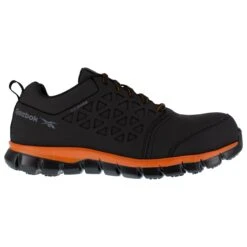 Reebok Shoes: Men's RB4050 Black Orange Sublite Cushion Composite Toe Slip Resistant Athletic Shoe 9 Reebok Shoes: Men's RB4050 Black Orange Sublite Cushion Composite Toe Slip Resistant Athletic Shoe -Boots Hub Shop reebok rb4050 sublite cushion work 01 1