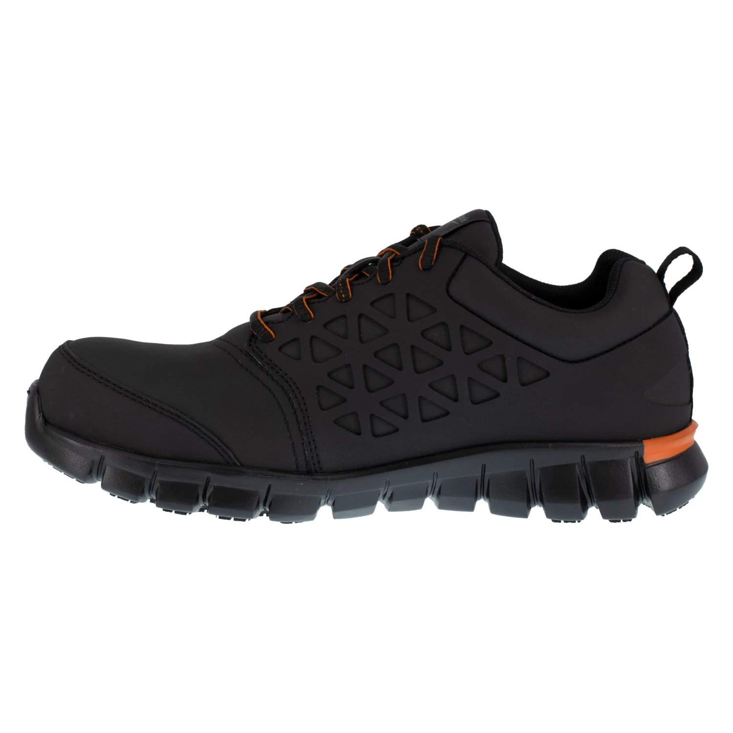 Reebok Shoes: Men's RB4050 Black Orange Sublite Cushion Composite Toe Slip Resistant Athletic Shoe 2 Reebok Shoes: Men's RB4050 Black Orange Sublite Cushion Composite Toe Slip Resistant Athletic Shoe - Image 2