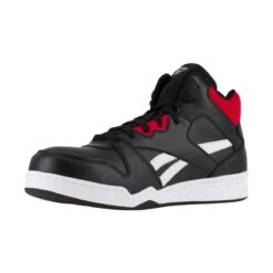 Reebok Shoes: Men's RB4132 Black/Red Composite Toe EH Slip Resistant High Top Work Sneaker 7 Reebok Shoes: Men's RB4132 Black/Red Composite Toe EH Slip Resistant High Top Work Sneaker -Boots Hub Shop reebok rb4132 bb4500 work 03